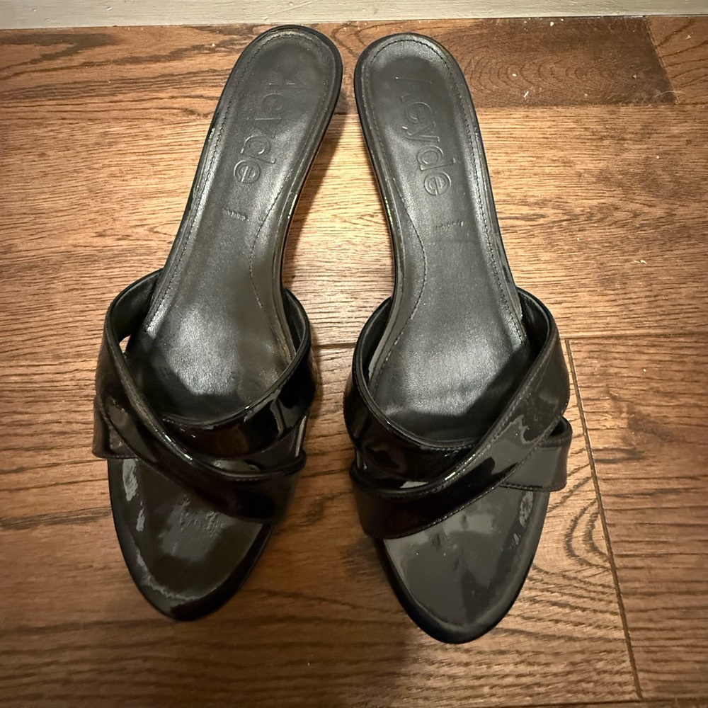 Aeyde Black Women's Mules with Shine ✨💃